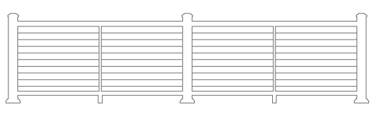 Full Frame Horizontal Cable Railing Image